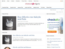 Tablet Screenshot of chemicalpeelguru.com